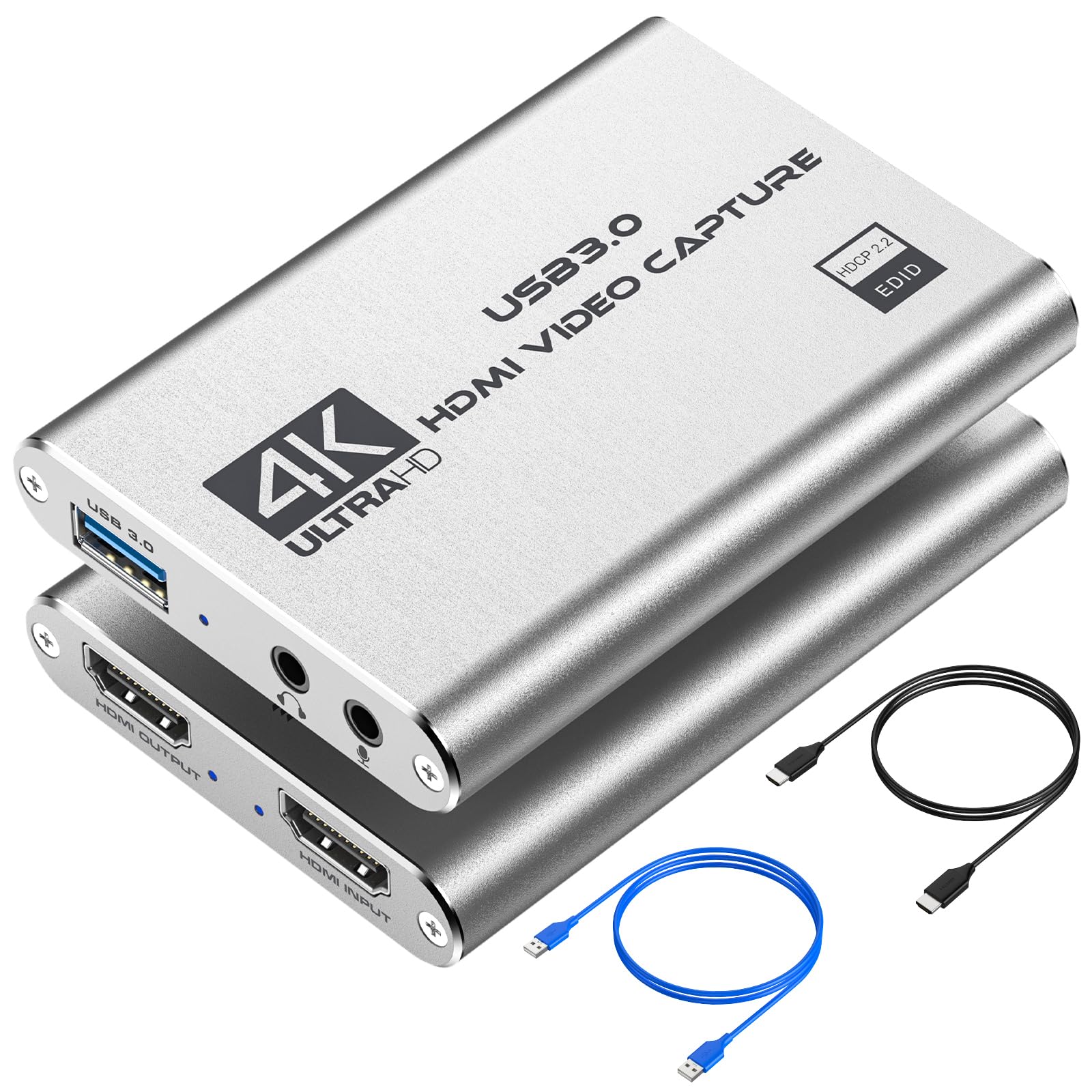 Amazon.com: Video Capture Card 4K 1080P 60FPS, USB 3.0 HDMI Video